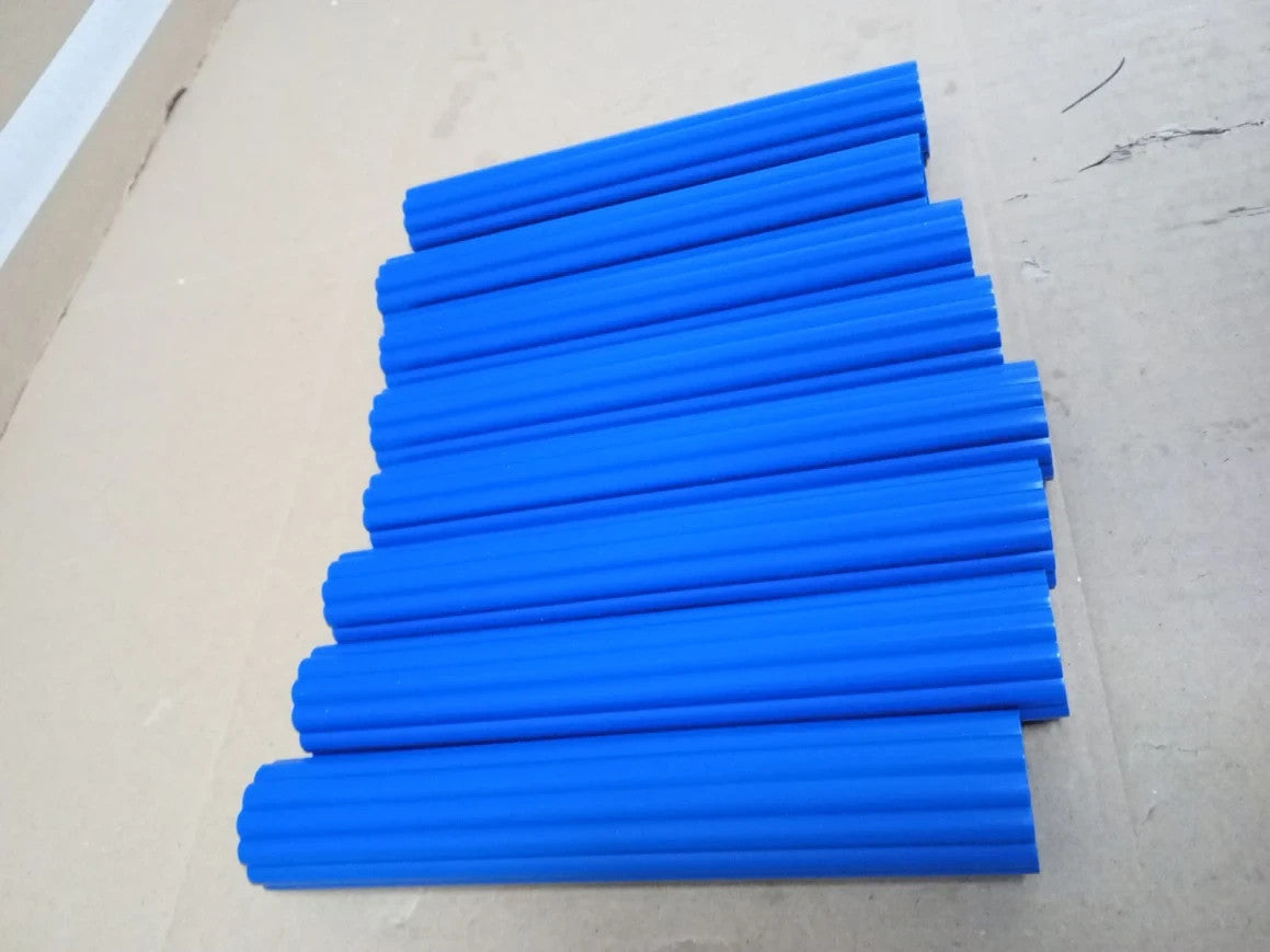PME 6in Blue Plastic Hollow Pillars Pack Of 4.2.5x 2.5x15cm New