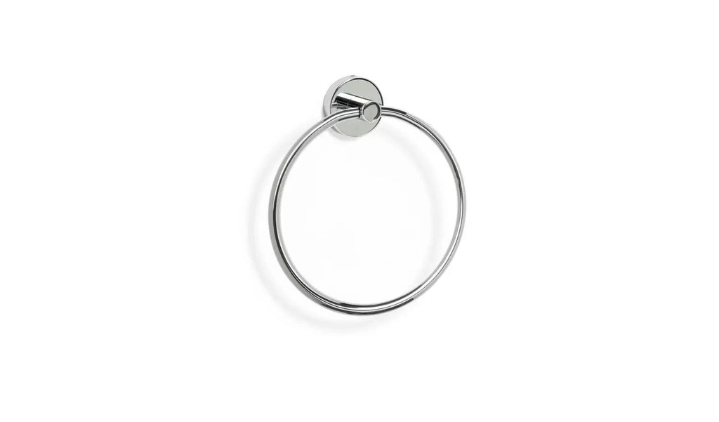 Habitat Wall Mounted Towel Ring Chrome Self Assembly 20x18x4.3cm New