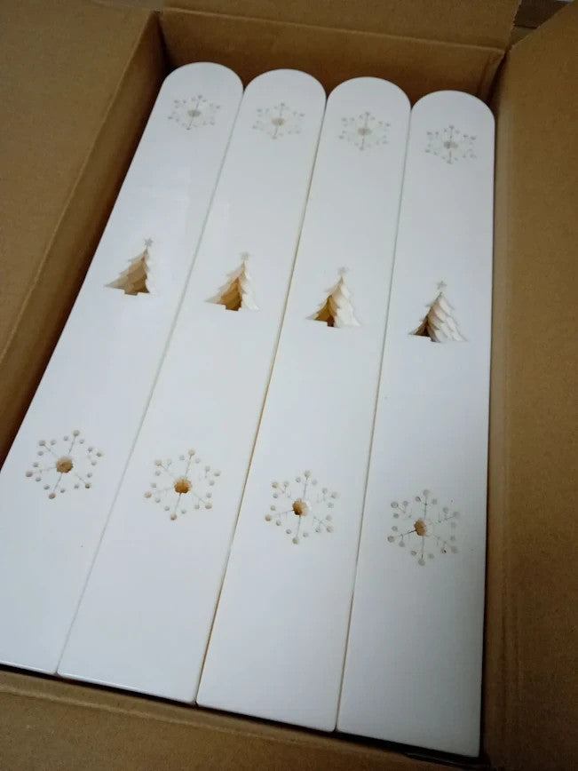 Harrms Christmas Tree White Picket Fence Dogs Protective Guard Barrier Kids