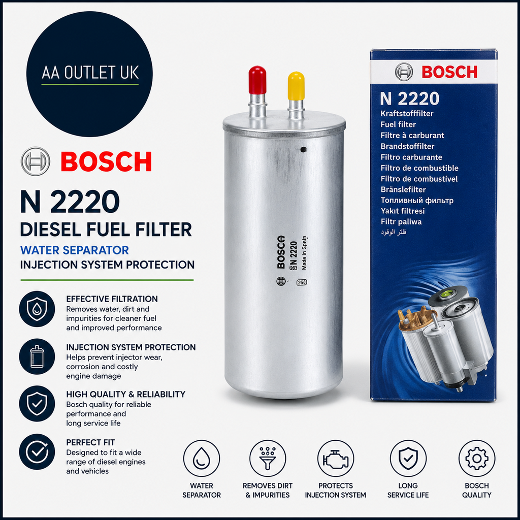 Bosch N2220 Diesel Fuel Filter Water Separator Injection System Protection