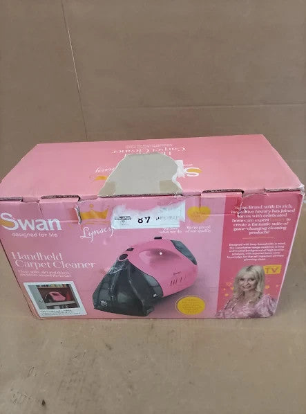 Swan 480ml Tank Queen Of Clean Handheld Carpet Cleaner 5m Power Cord 500W