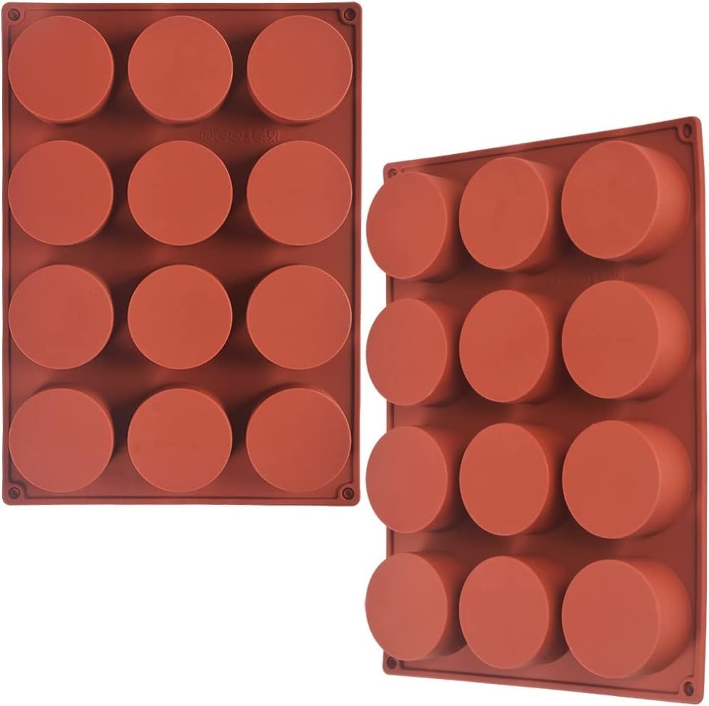 Newk 2 Pack Round Silicone Mold Cake Pops Soap Chocolate 9.61x6.89x0.98in New
