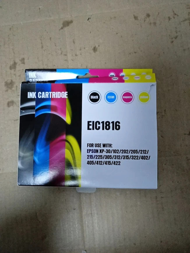 ECSC Compatible Ink Cartridge Replacement Epson Black Cyan Yellow Magenta 4pc