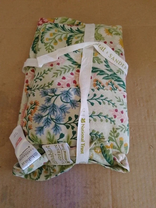 Habitat Sanderson National Trust Floral Apron Green W69xL82cm Adjustable Neck