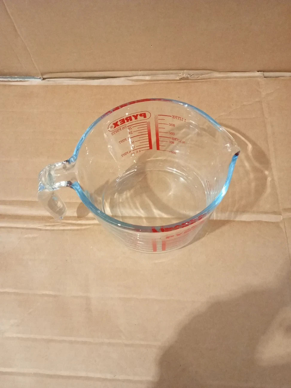 Pyrex Glass Measuring Jug 1L 264B000 Glass Weight 920 Grams New