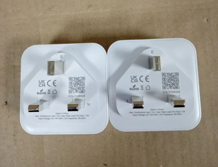 UPXNBOR Smart Plug WiFi Socket Energy Monitoring Alexa Google 2 Pieces Design