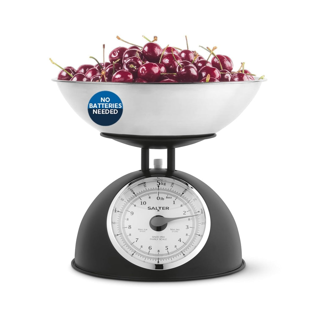 Salter Timeless Mechanical Kitchen Scale Cooking Scale 2L Dishwasher Safe New