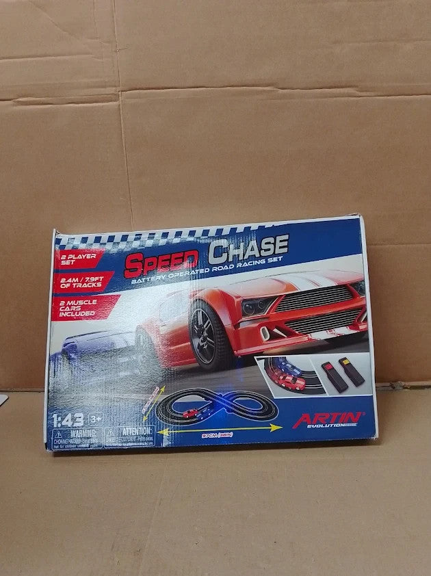 BANDAI Artin Speed Chase Slot Car Racing Set 2.4m 2 Player Electric Race New
