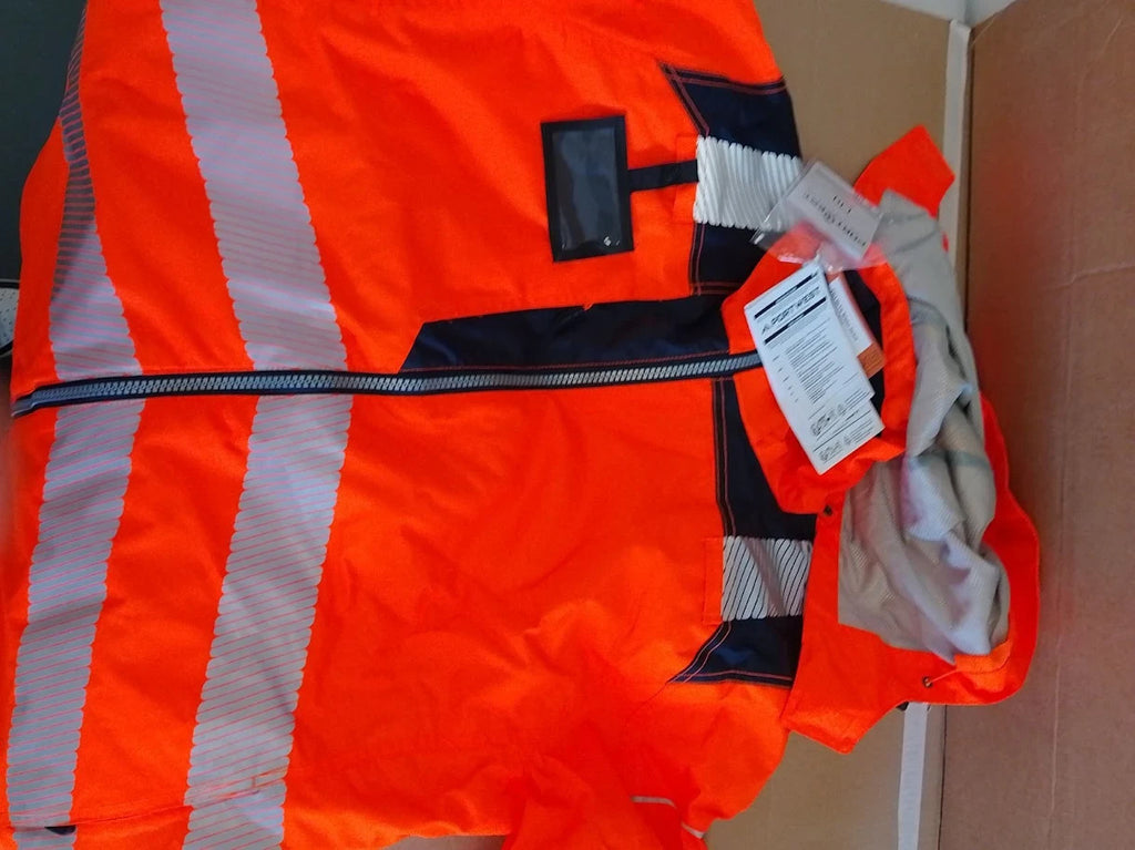 Portwest T400 Mens PW3 Lightweight Hi Vis Hooded Work Jacket Reflective XL New