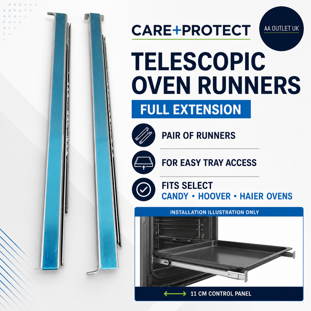 Care Protect Full Extension Telescopic Oven Runner Sliding 14.76x1.57inches
