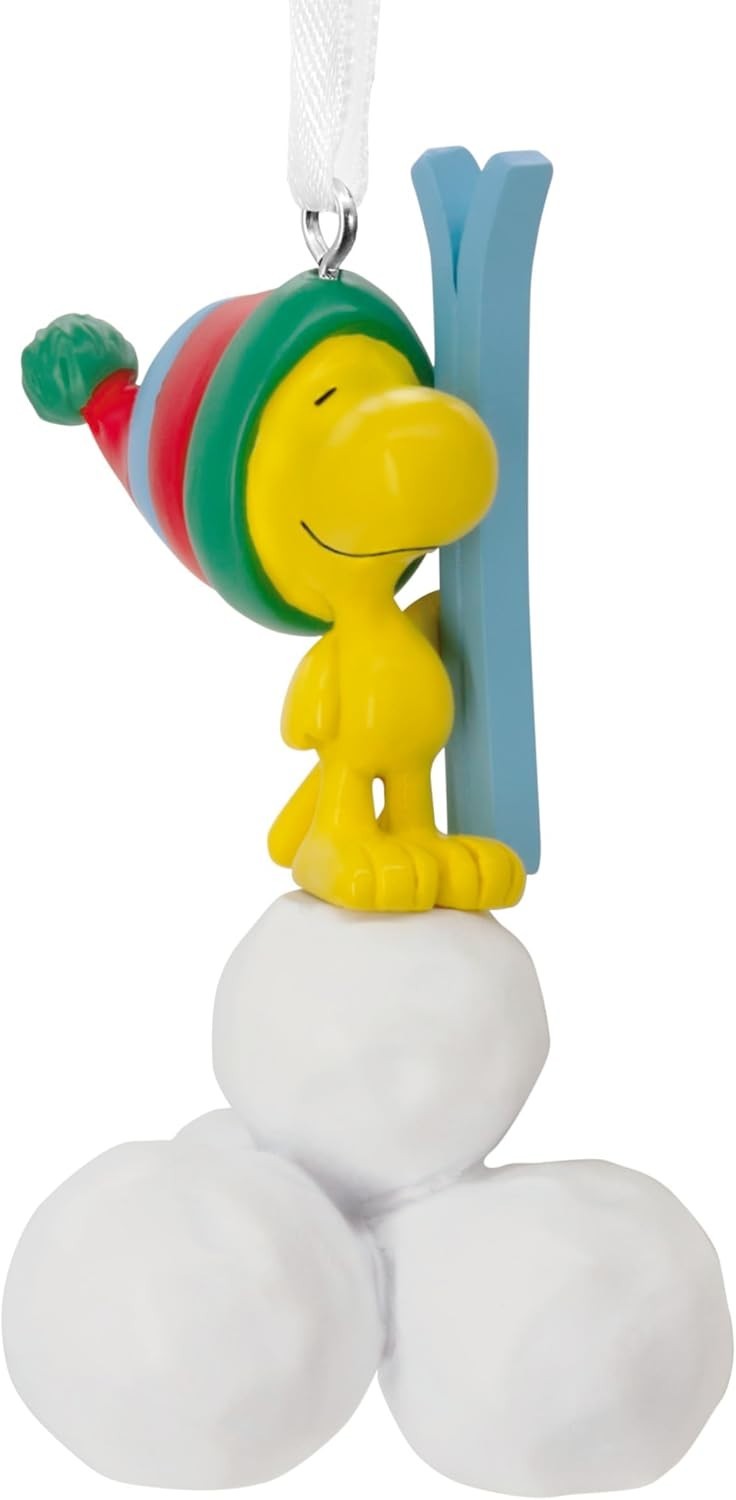 Hallmark Woodstock Hanging Christmas Ornament Peanuts Comics Resin Tree New