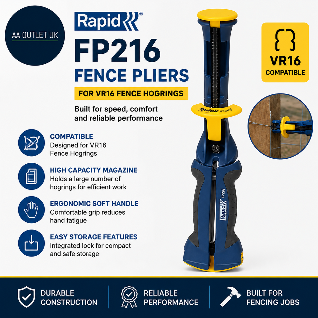 Rapid FP216 Fence Pliers VR16 Fence Hogrings High Capacity Magazine 23467900