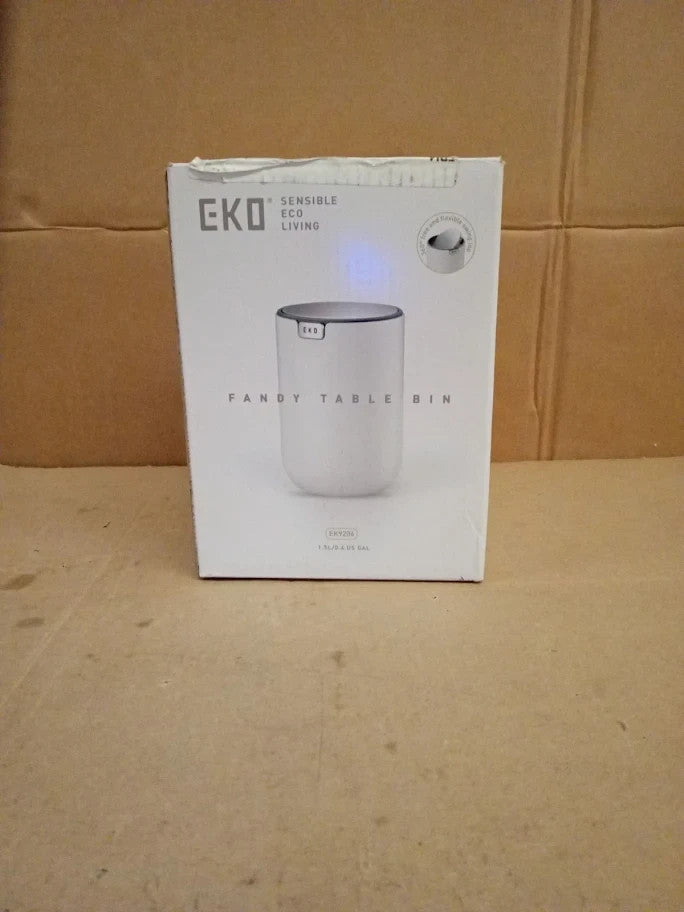 Eko Fandy Table Bin 1.5L Mini Desk Rubbish Bin With Swing Top Lid Blue New