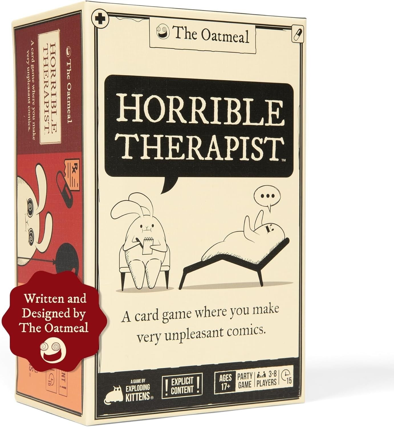 Horrible Therapist Base Edition By Exploding Kittens 3-8 Players Ages 17+ New