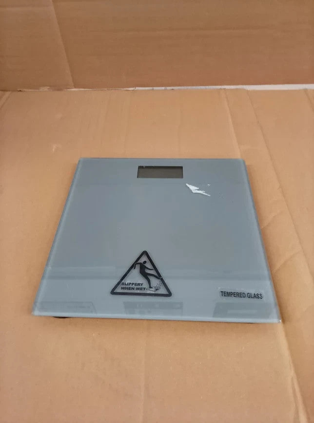 Argos Home Digital Bathroom Scales Grey 2.1x27x27cm Capacity 150kg New
