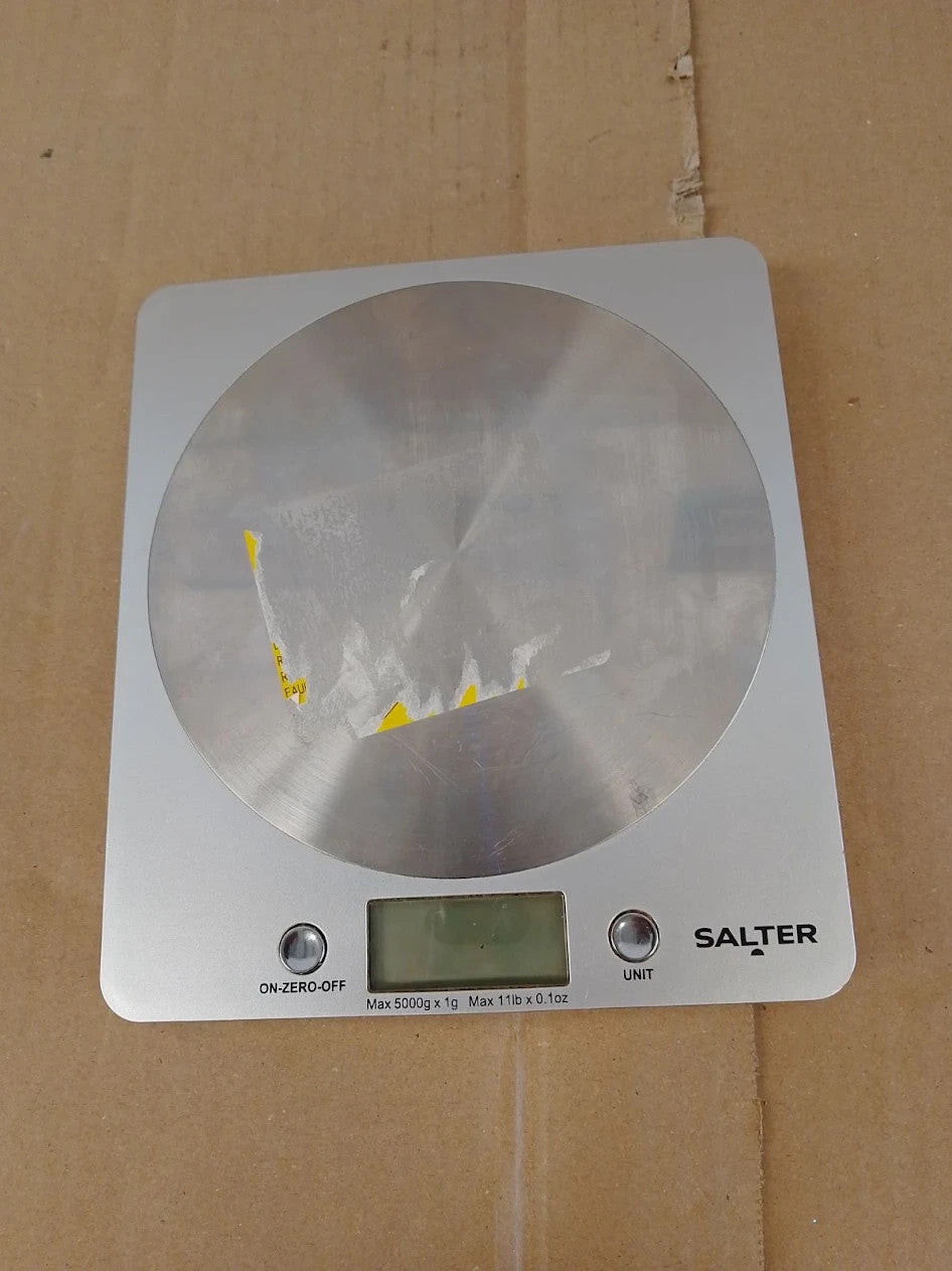 Salter Electronic Kitchen Scale Steel Platform Silver 18x16x2.2cm Capacity 5kg