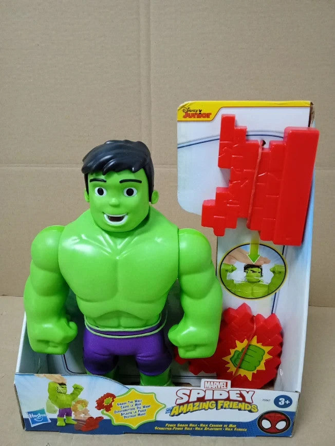 Marvel Spidey & His Amazing Friends Smash Hulk Wall Crawler Figure Hasbro New