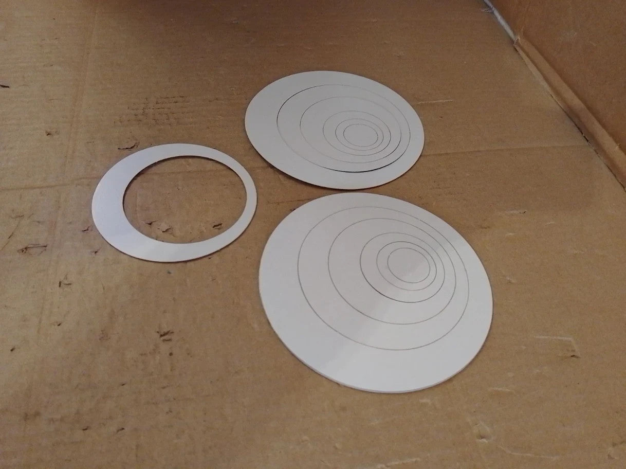 24Pieces Round Mirror Stickers Acrylic Stereo Circle DIY Wall Art Decals New