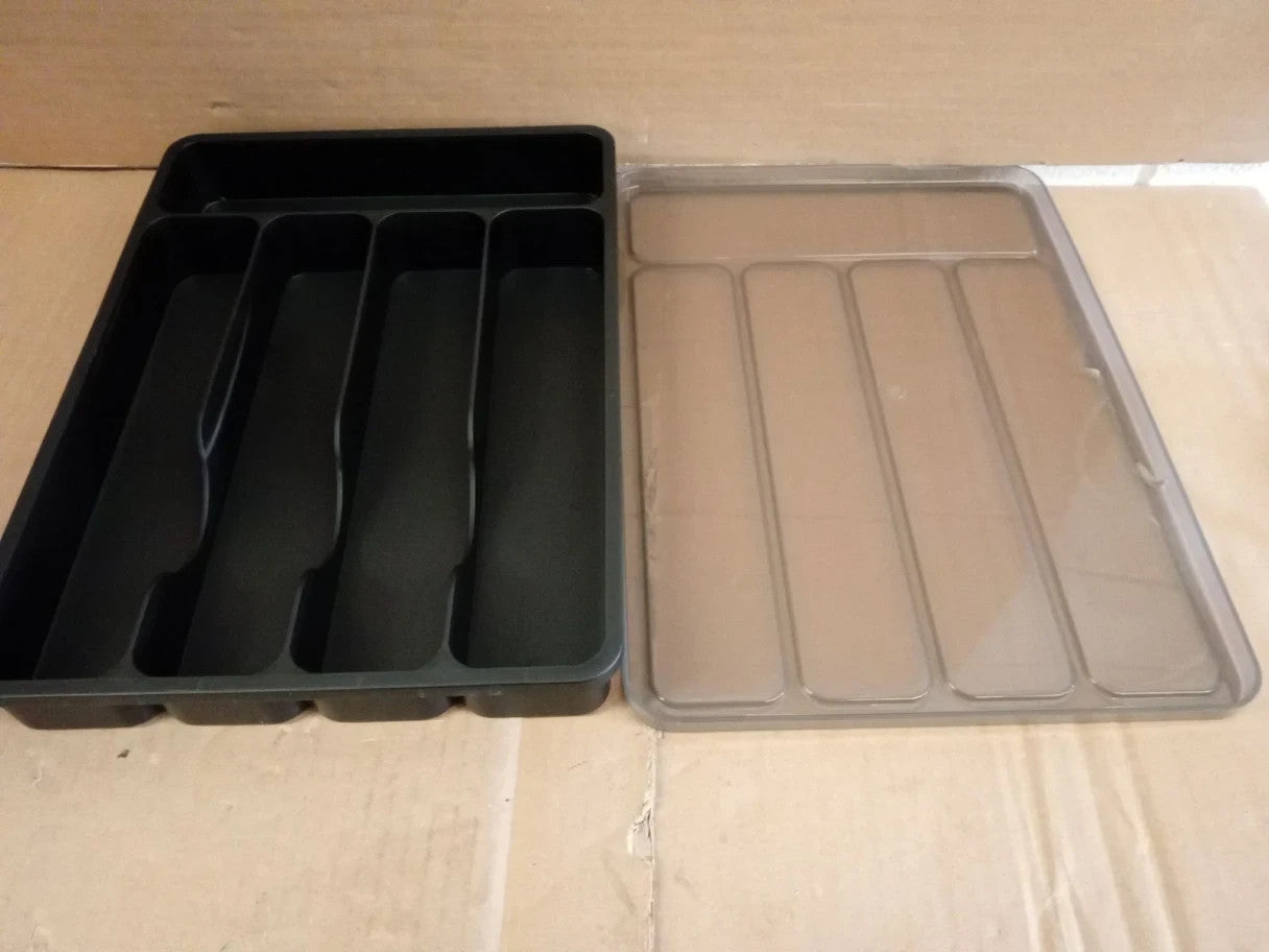 Lifewit Cutlery Tray With Lid Storage Box Kitchen Drawer Counter 9.5lx12.7w