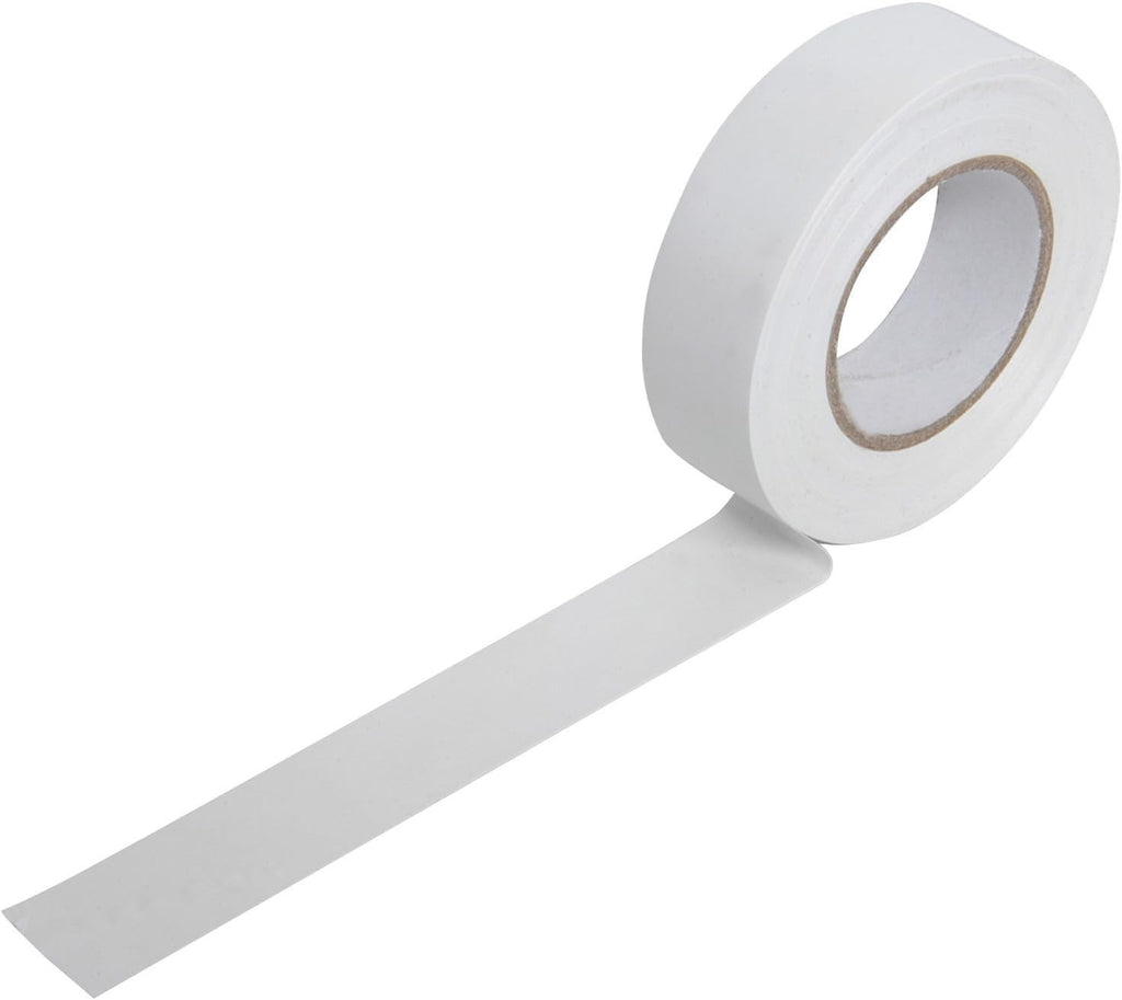 Mercury PVC Electrical Tape 20m White Strong Insulation Polyvinyl Chloride New
