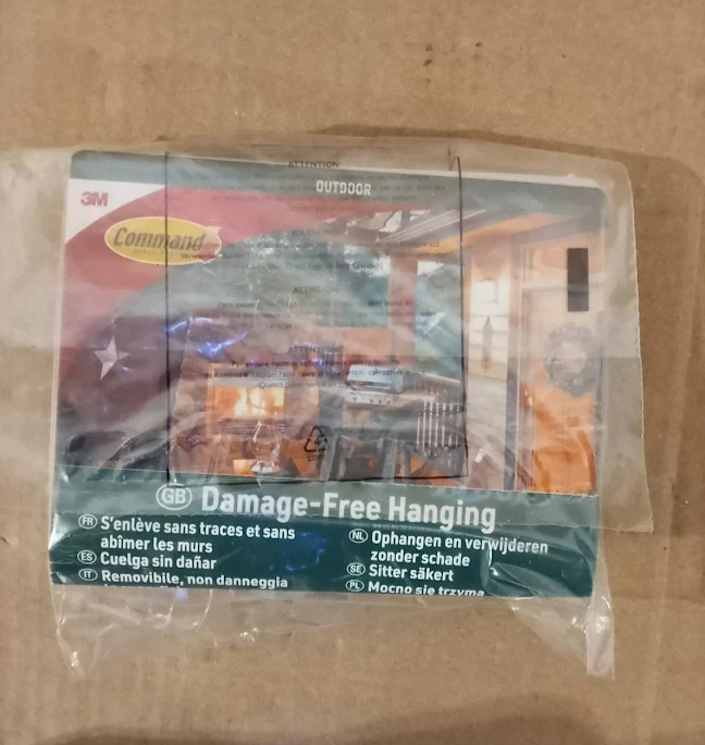 Command Outdoor Decorating Clips 26 Hooks 30 Adhesive Strips Transparent New