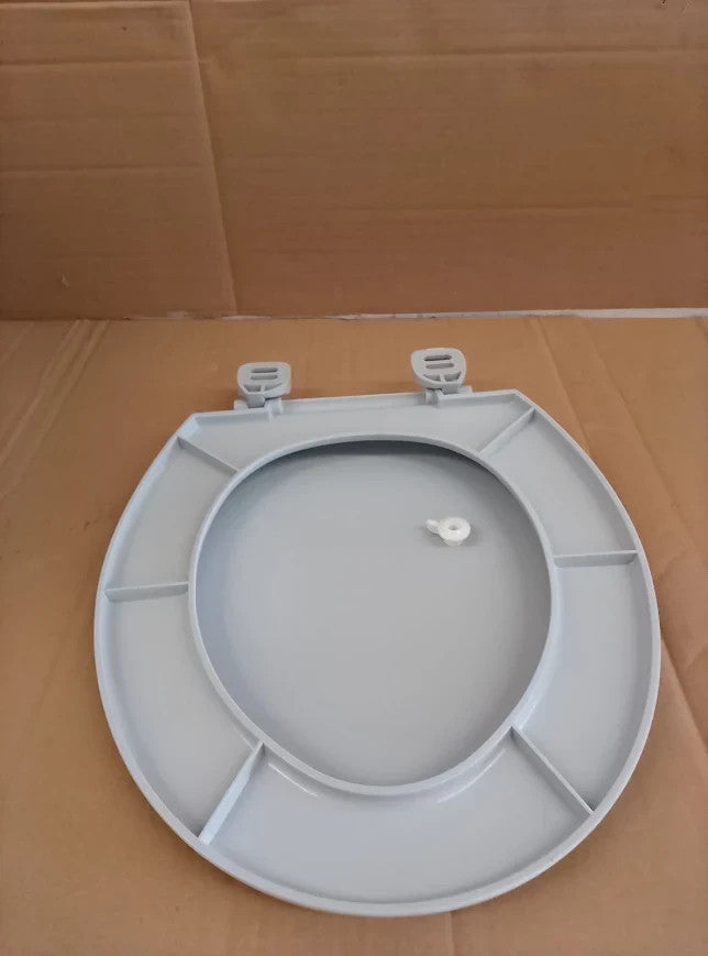 Home Essentials Plastic Toilet Seat Polypropylene 4.4x36.4x44.5cm Grey New