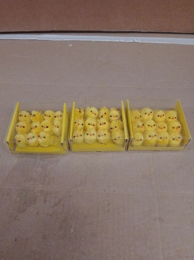 Bright Ideas 36pcs Mini Yellow 3cm Fluffy Chicks Perfect Easter Crafting