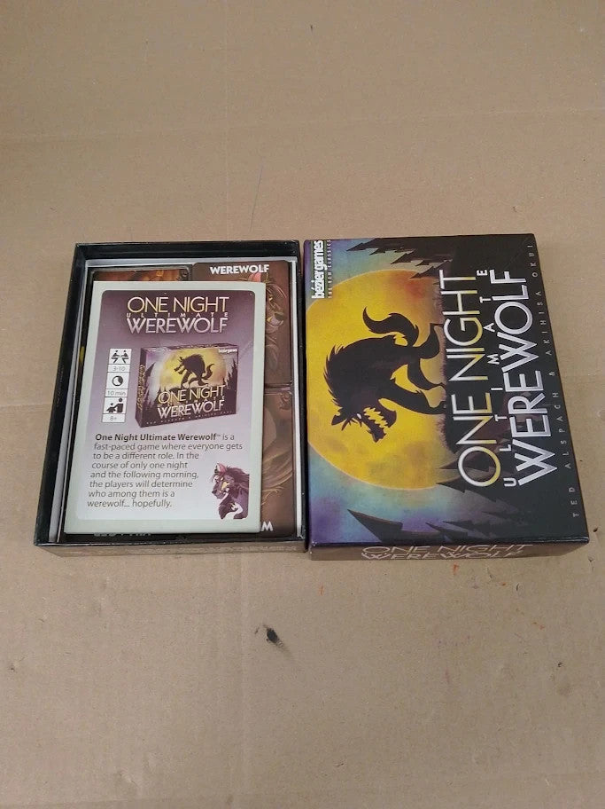Bezier Games One Night Ultimate Werewolf Board Game 3-10 Players 8+ New
