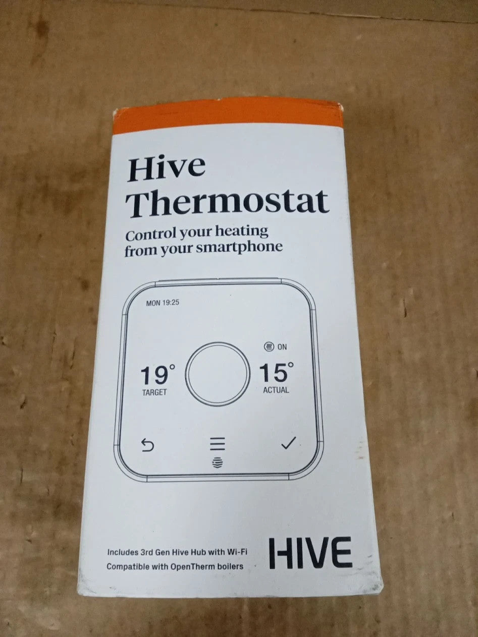 Hive Thermostat Heating Control Nano 3 Hub White Combi Boiler Required New