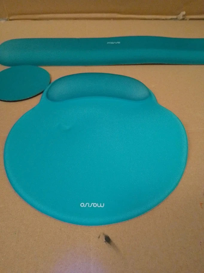 Mosiso Wrist Rest Support Mouse Pad Keyboard Set Circle Curved Ergonomic