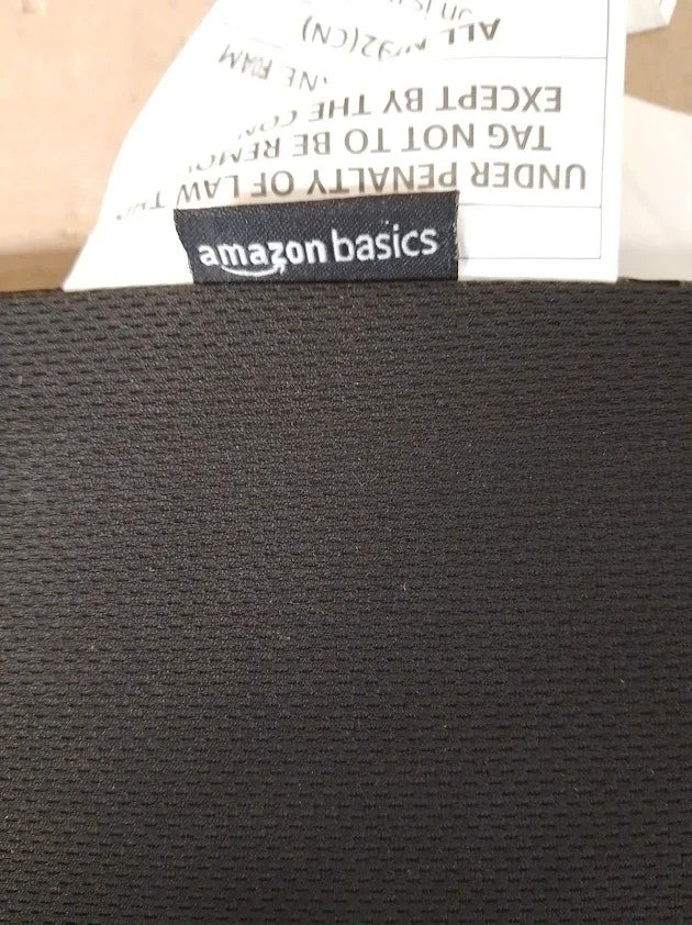 Amazon Basics Square Memory Foam Seat Cushion 37.6x38x3cm Black New