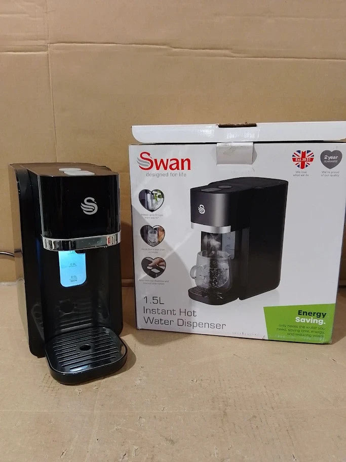 Swan SWD1004 Instant Hot Water Dispenser 1.5L Tank Capacity Two Button Operate