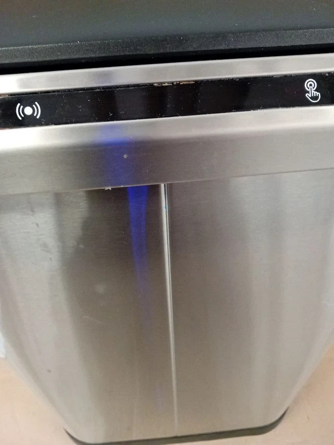 Habitat 50 Litre Brushed Stainless Steel Sensor Bin 62.9x43.2x27.9 Removable Lid