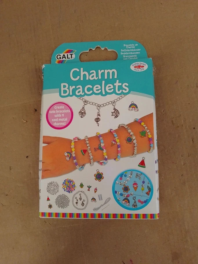 Galt Charm Bracelets Fun Jewelry Making Kit Craft Kit Colourful Beads 8+ New