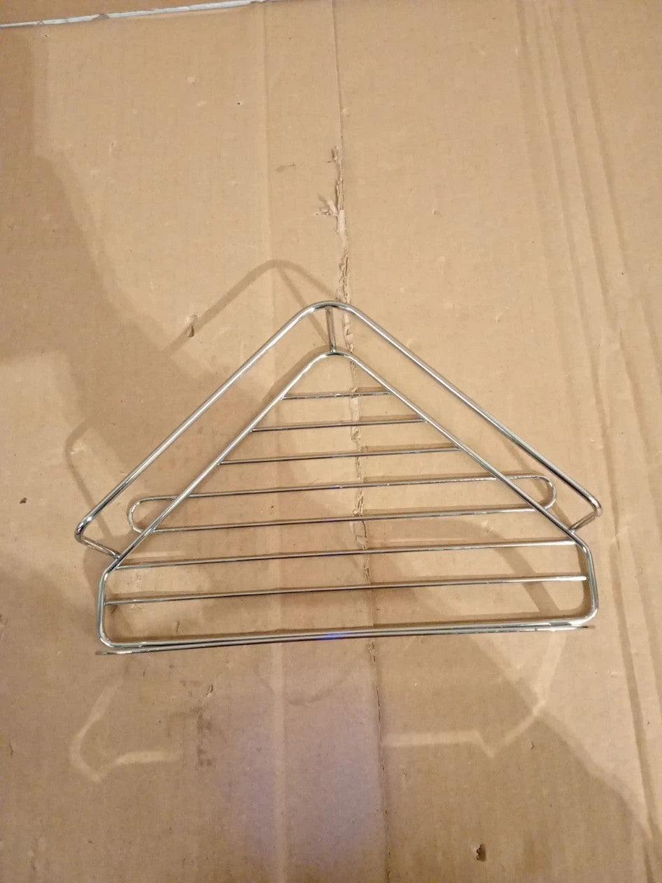Croydex Stick N Lock Adhesive Corner Shower Caddy No Drill Shelf Bathroom
