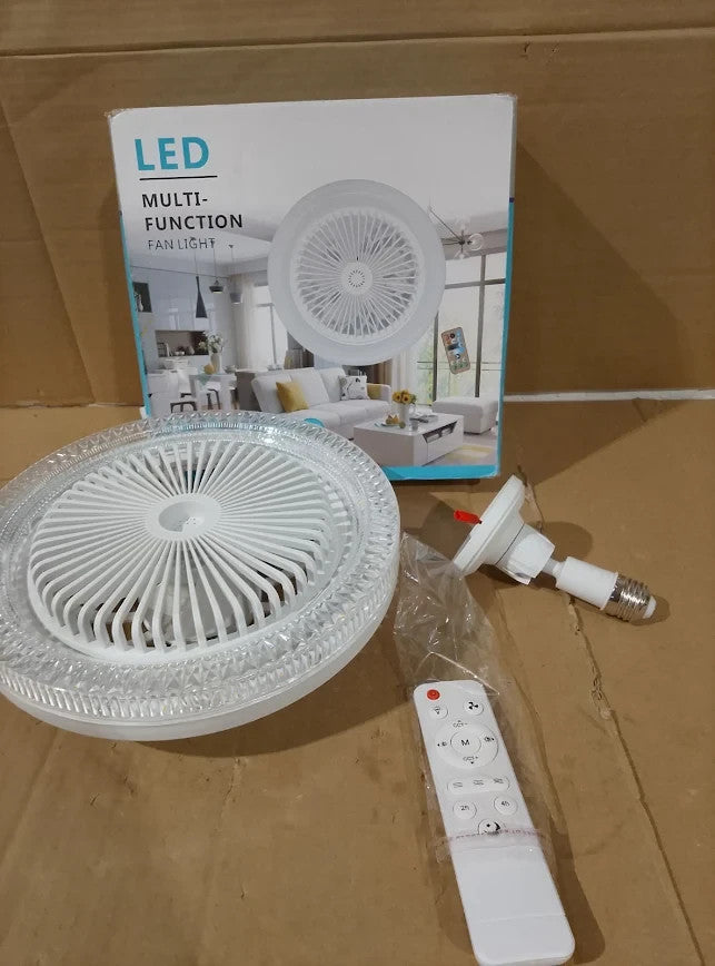 Swoolfe Ceiling Fans Lights 10in Ceiling Remote E27 Socket 3 Speed Wind New