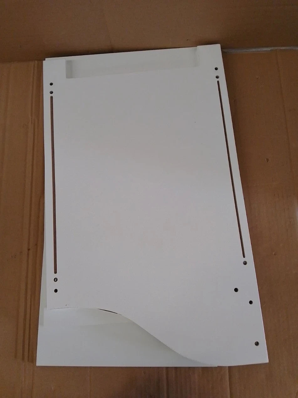 Home 60L Monks Bench Style Laundry Box White 58x55x35cm Self Assembly