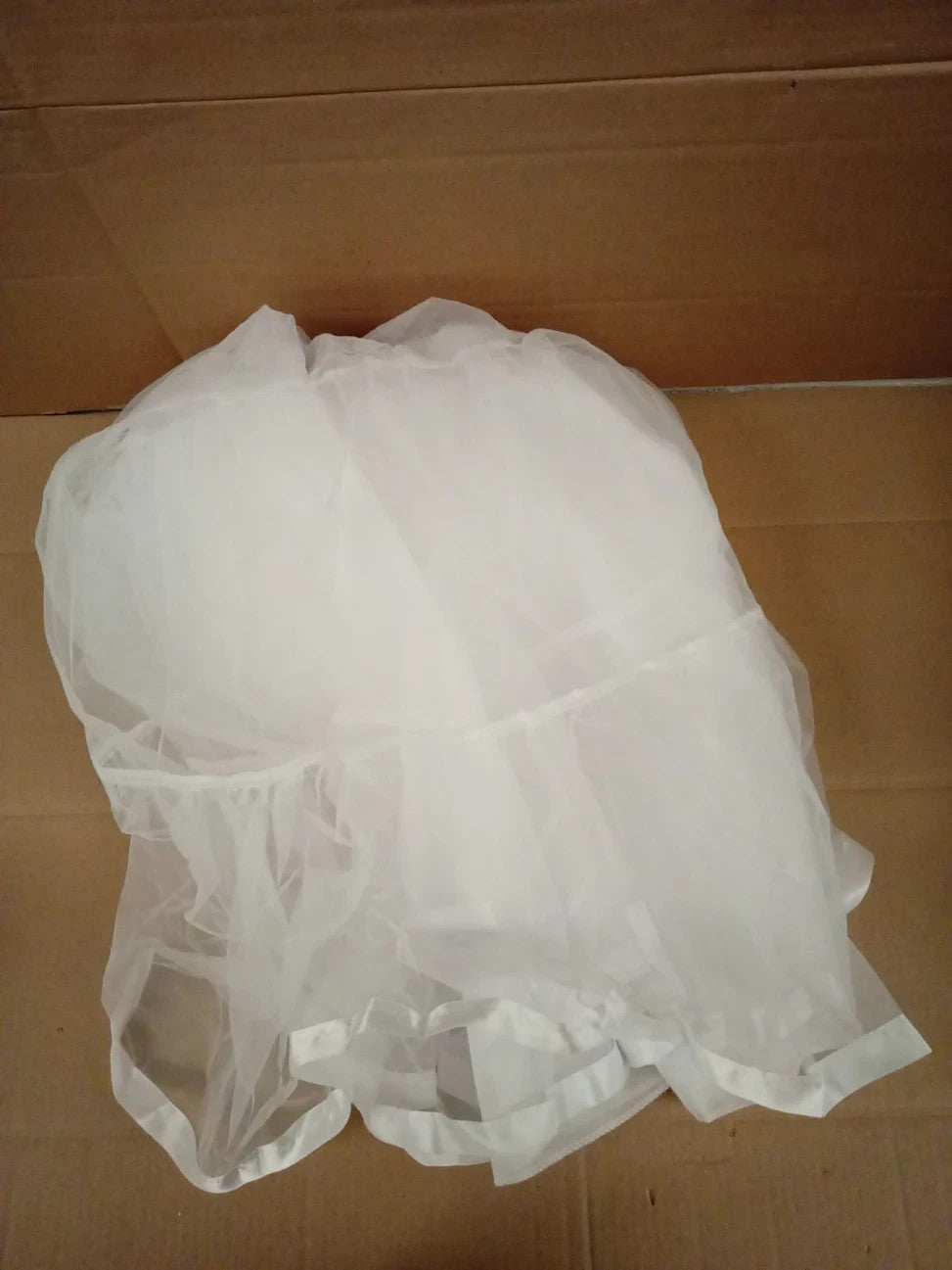 AYBUY 50s Petticoat Underskirt Retro A line Long Underskirt Ladies Womens White