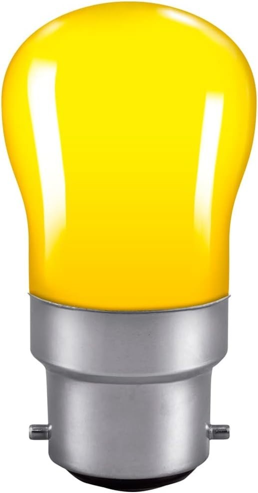 Crompton Pygmy 240V 15W B22d Yellow B22 15W Incandescent Dimmable New