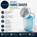 Philips Fabric Shaver Removes Pills All Garments Large Blade Surface Cleaning