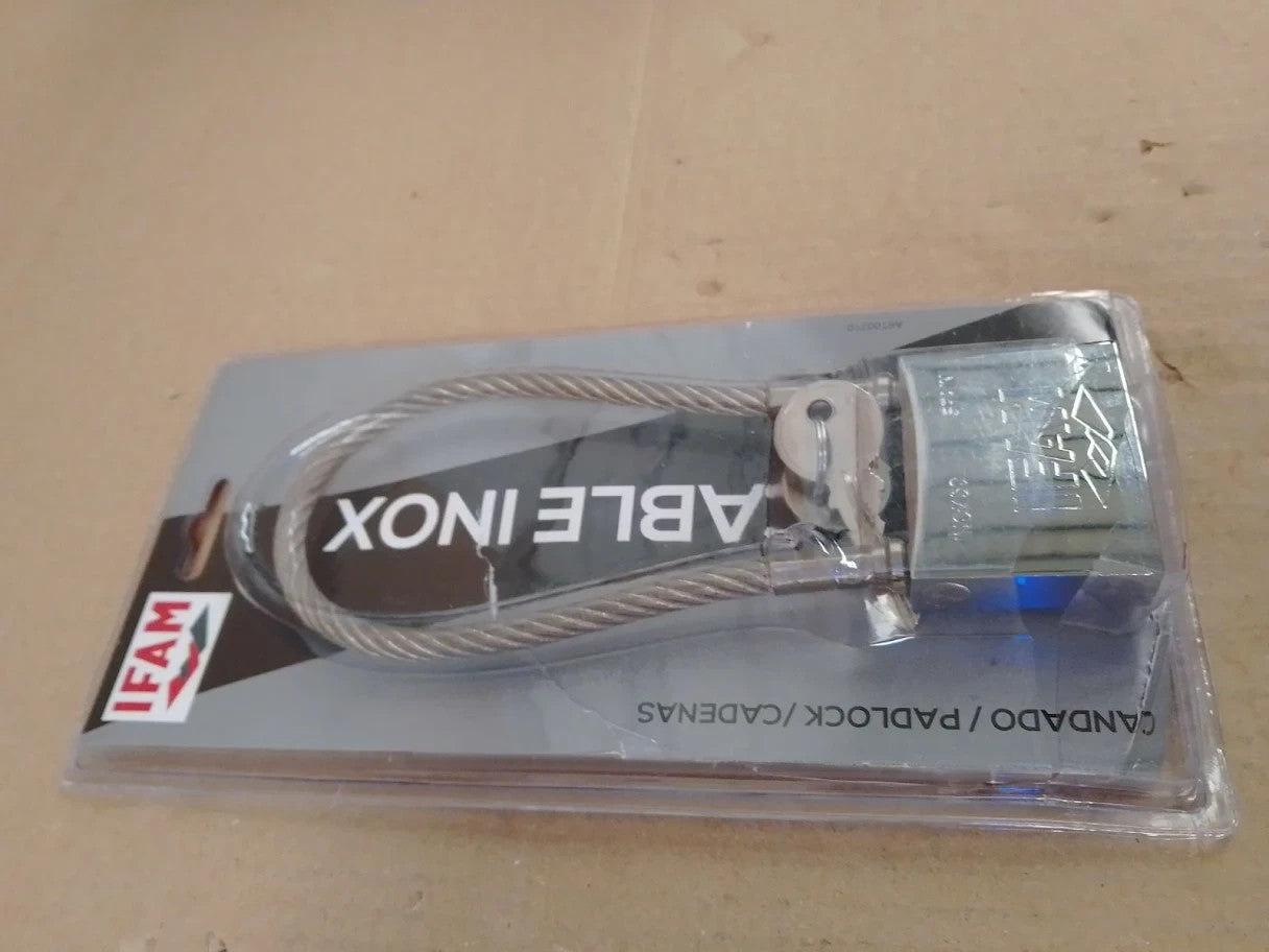 Ifam Security U 85051 SEG Long Bow Lock Cable In INOX New