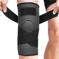 Ruilaibao Adjustable Knee Support Brace 1 Piece Compression Sleeve Black XXL New