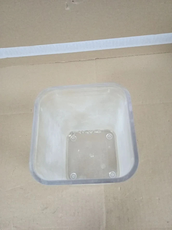 OXO Steel POP Container 1L Small Square Short Airtight Food Storage Canister
