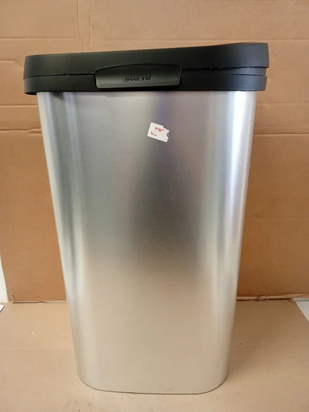 Curver 50L Mistral Silver  Lift Top Bin Resin Material Removable Lid 63x40x32