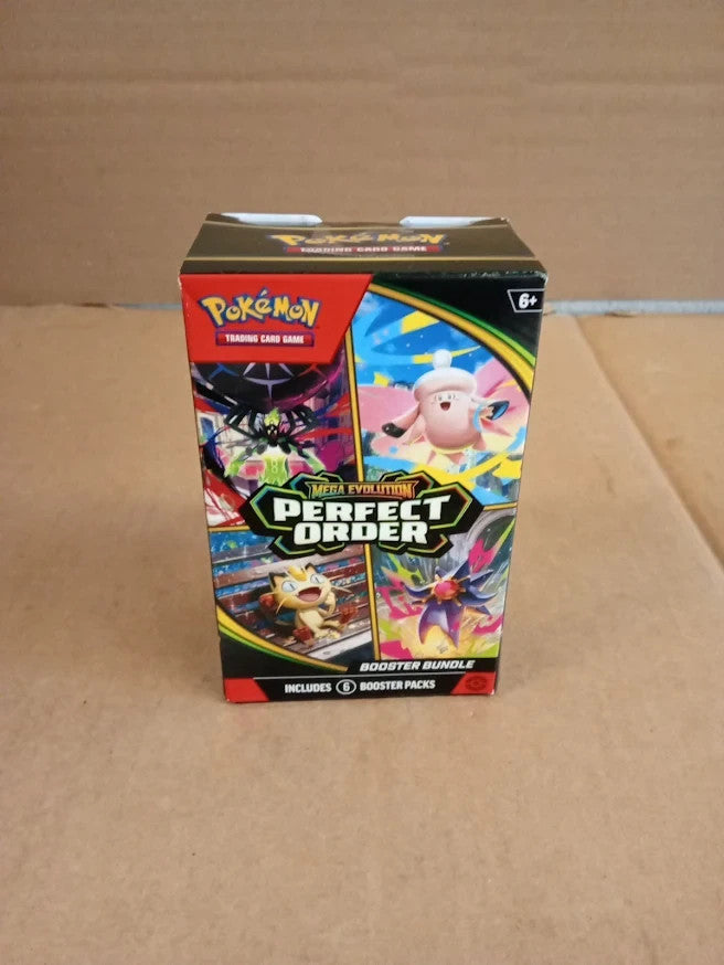 Pokemon TCG Mega Evolution Perfect Order Booster Bundle 6 Pieces Card Collection