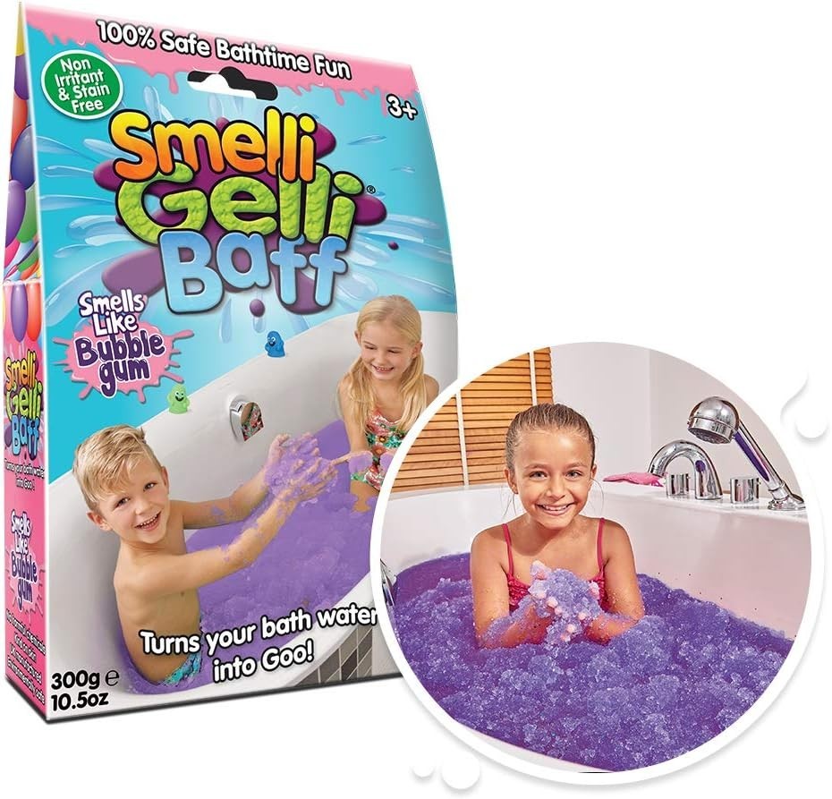 ZIMPLI Smelli Gelli Baff Bubblegum 1 Bath 6Play Uses Bath Toy 3+ New