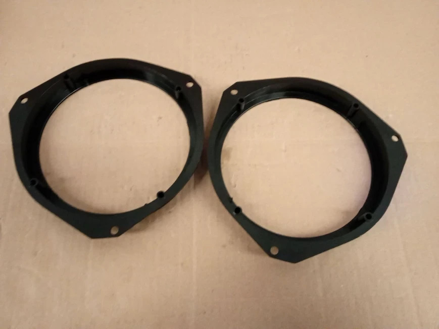 Soundway Spacer RIngs Adapters Harness Kit 6.5in Speakers Black New