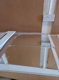 Argos Home Prime 2 Door 1 Shelf Mirrored Cabinet White Metal Handles 50x60x14cm