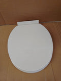 Home Anti Bac Toilet Seat White Adjustable Hinges 45.1x36x6.4cm Slow Close