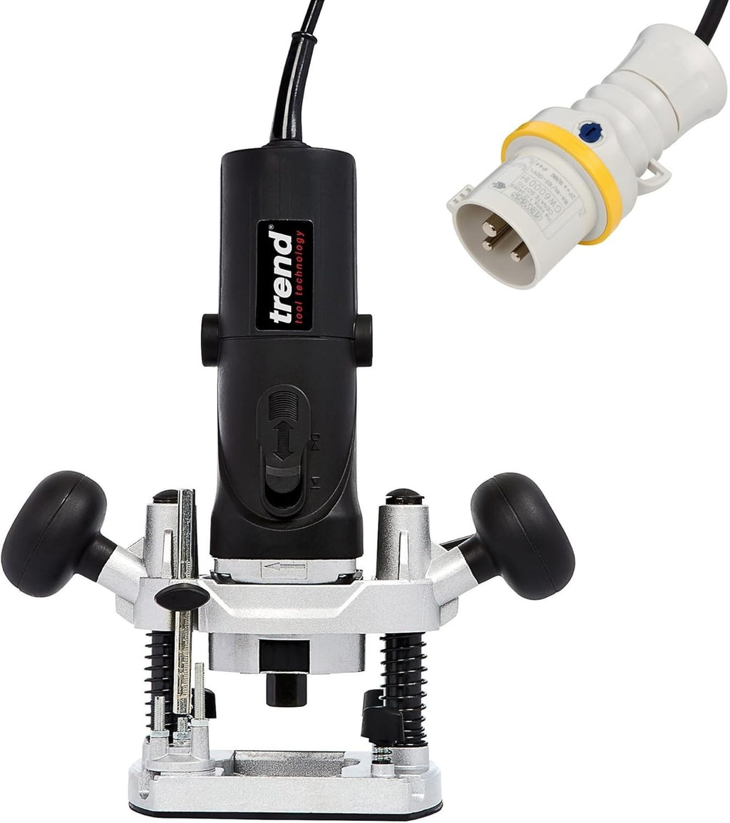 Trend T4 1/4in  Variable Speed Workshop Router Kitbox Perfect Hinge Cutting New